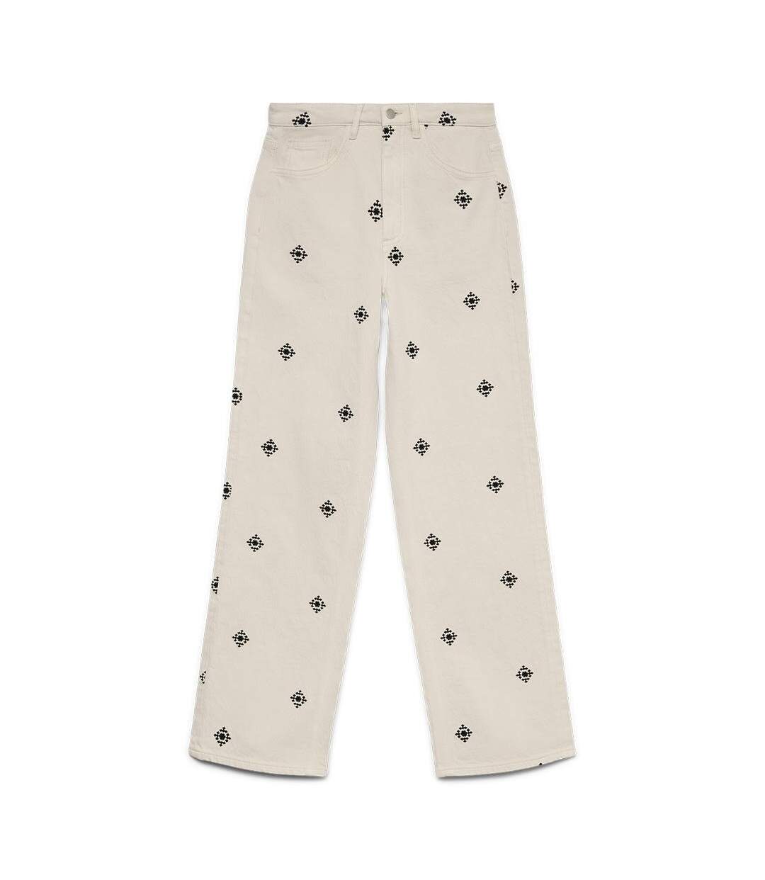 Jean beige femme vero moda tessa-1