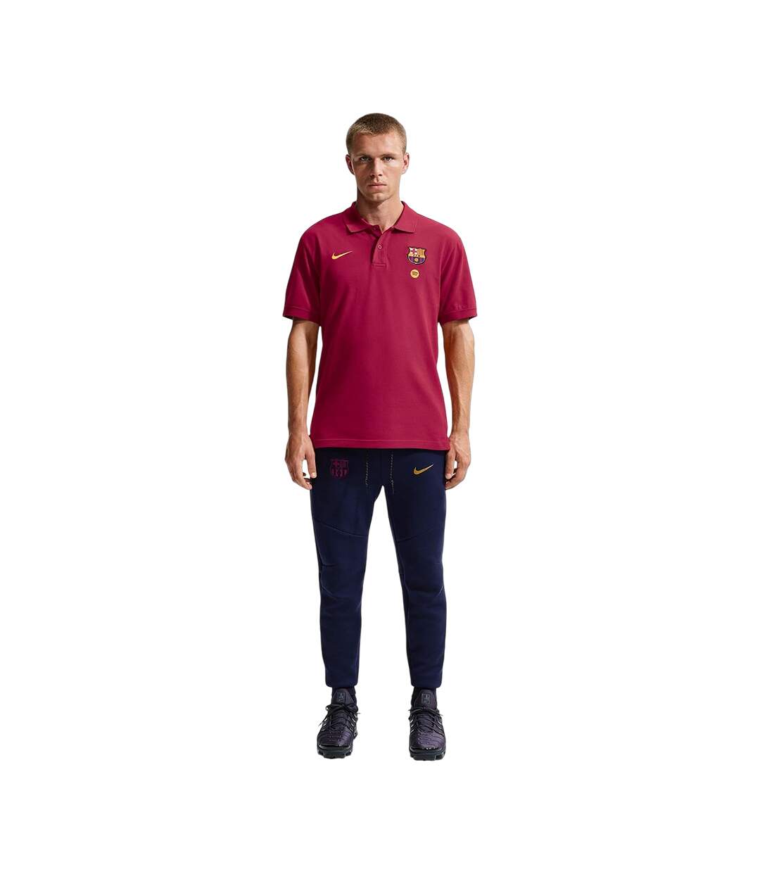 Mens Fc Barcelona Polo Shirt Red Nike-1