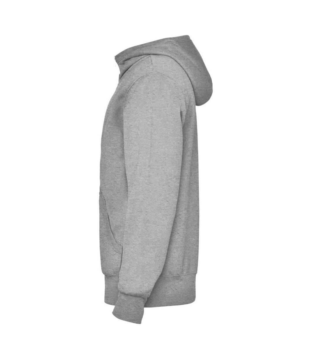 Unisex adult montblanc full zip hoodie grey marl Roly-3