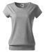 T-shirt style silhouette fluide - Femme - MF120 - gris chiné foncé
