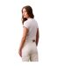 Womens/ladies Mono Logo Ribbed Crop Top White Calvin Klein-3