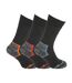 Mens Robuste Heavy Duty Work Socks (Pack Of 3) (Black) - UTUT136