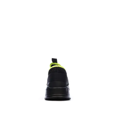 Baskets noir/jaune homme kaporal dofino