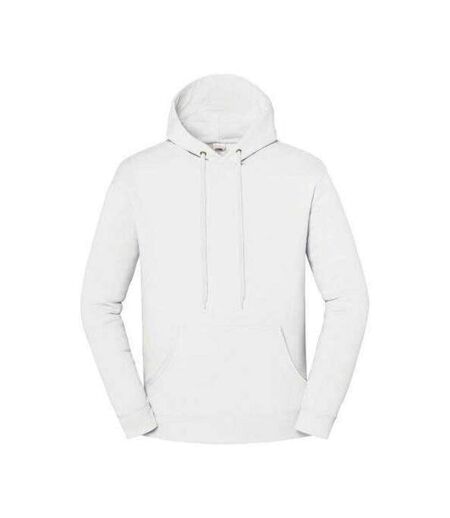 Sweat Uni À Capuche Iconic Premium Adulte Blanc Fruit Of The Loom