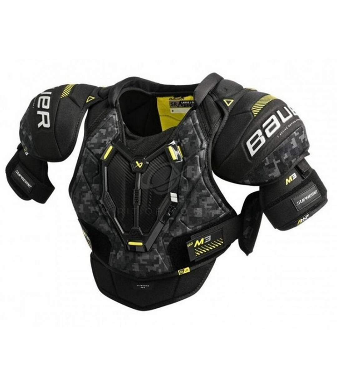 Childrens/kids Supreme M3 Int Ice Hockey Shoulder Pad M Black Bauer-1