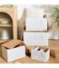 Lot de 4 Malles Design Catalina 54cm Blanc-3