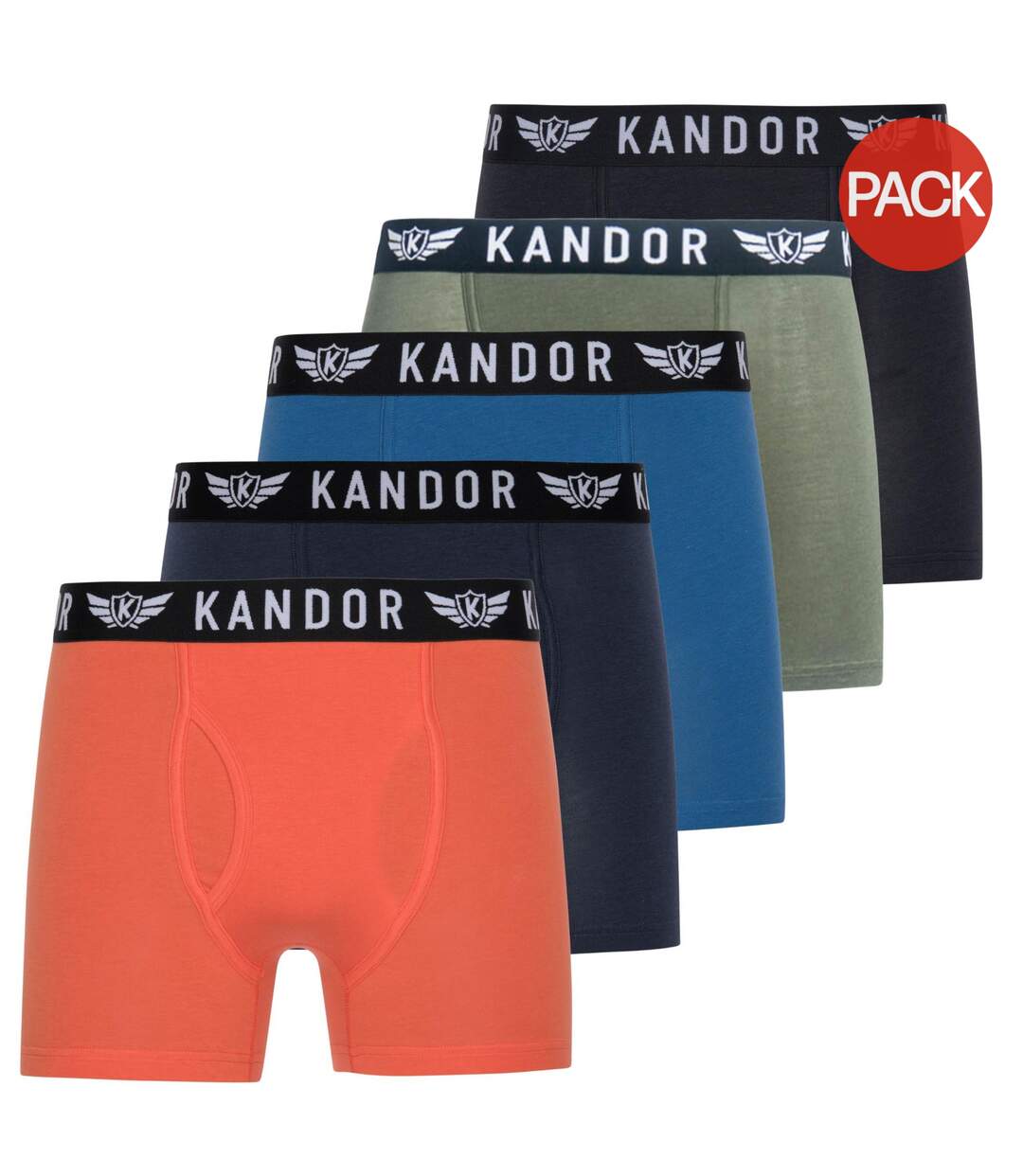 Boxers bambers homme orange Kandor