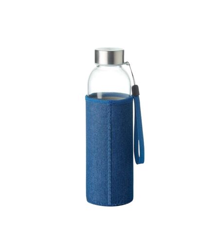 Utah denim look glass 500ml bottle one size blue MidOcean