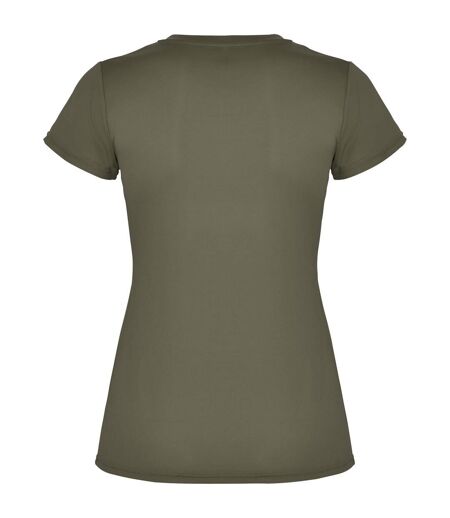 T-shirt Montecarlo Femme Vert Militaire Roly Sport