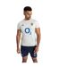Umbro Mens 23/24 England Rugby Warm Up Jersey (Foggy Dew/Metal)