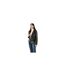 Womens/ladies Roxanne Faux Leather Biker Jacket Black Harvey & Jones-1