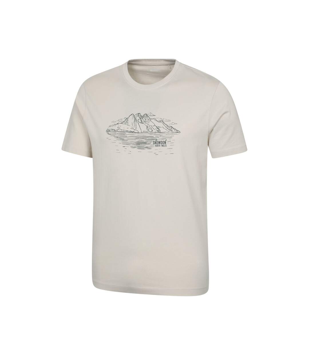 T-shirt manches courtes snowdon homme blanc cassé Mountain Warehouse-4