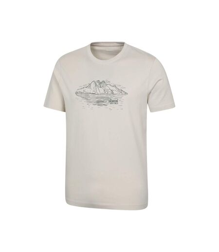 T-shirt manches courtes snowdon homme blanc cassé Mountain Warehouse