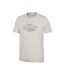 T-shirt manches courtes snowdon homme blanc cassé Mountain Warehouse-4