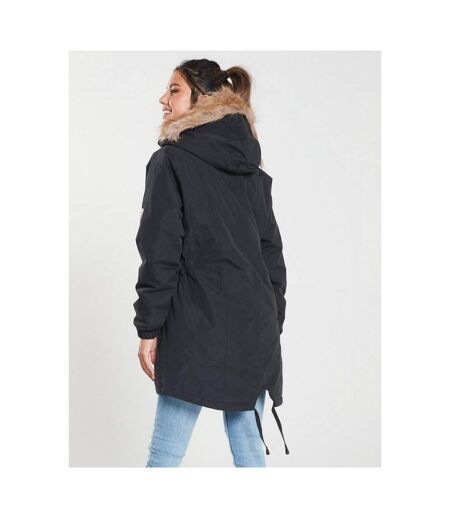 Trespass Womens/Ladies Celebrity Insulated Longer Length Parka Jacket (Black) - UTTP4190