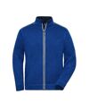 Veste zippée polaire workwear - homme - JN898 - bleu roi foncé