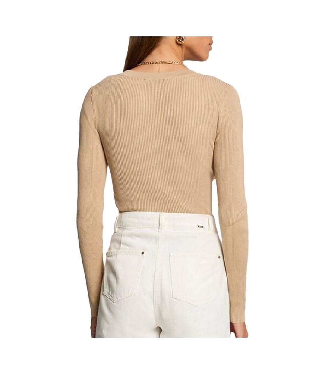 Pull beige femme morgan banbi-2