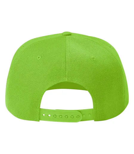Casquette Ajustable Motif/style 6 Panneaux Rap Vert Malfini
