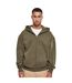 Veste À Capuche Style Rétro Homme Olive Build Your Brand-1