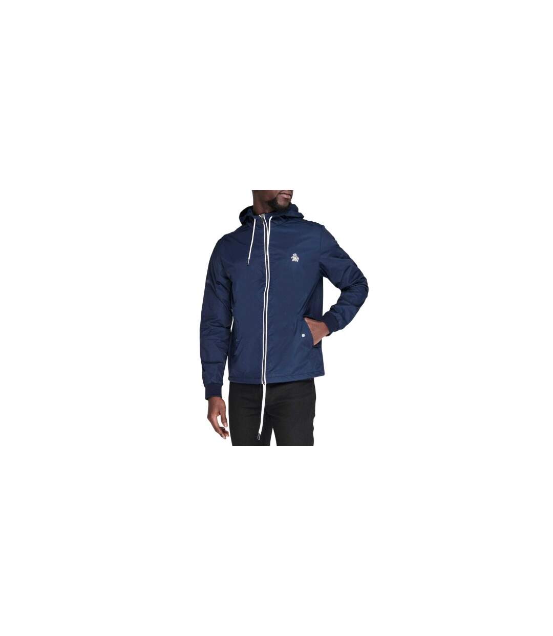 Mens Hooded Jacket Blue Navy Original Penguin-1