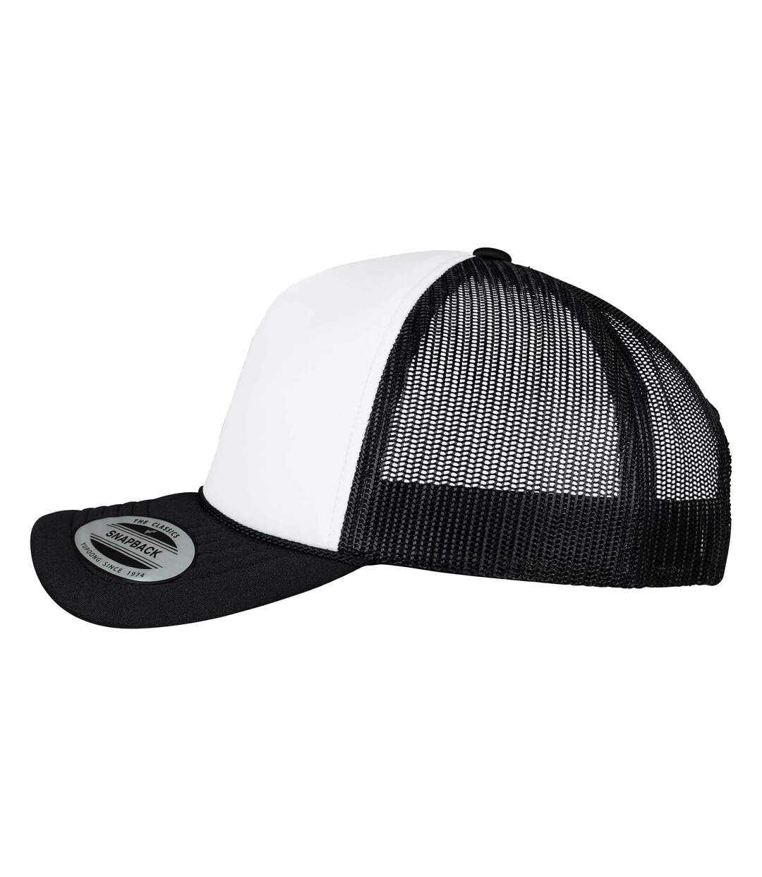 Casquette Trucker Noir Blanc Flexfit-3