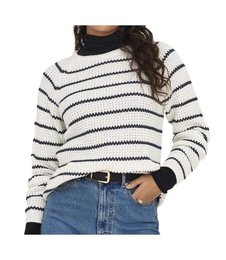 Pull Blanc/Marine Femme JDY Ellen - L