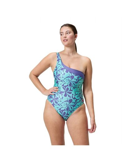 Maillot De Bain 1 Pièce Pour Piscine Motif/style Asymétrique Femme Bleu Speedo