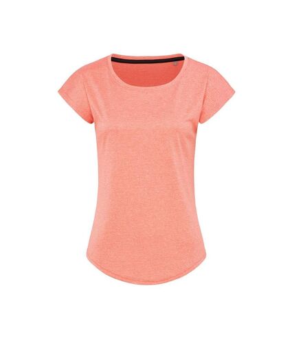 Stedman Womens/Ladies Sports T Move Recycled T-Shirt (Coral)