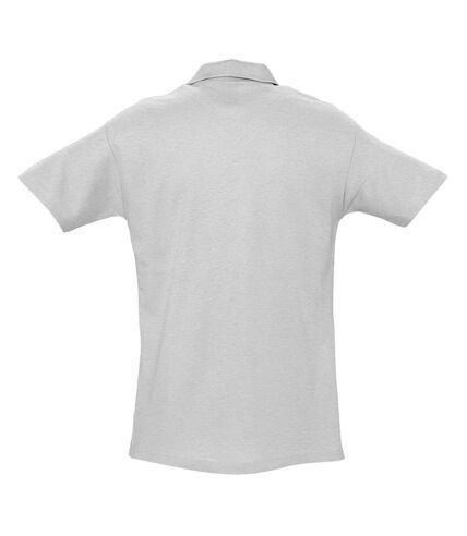SOLS Mens Spring II Short Sleeve Heavyweight Polo Shirt (Ash)