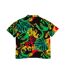 Unisex Adult Button-down Short-sleeved Shirt Multicoloured Jurassic Park-2