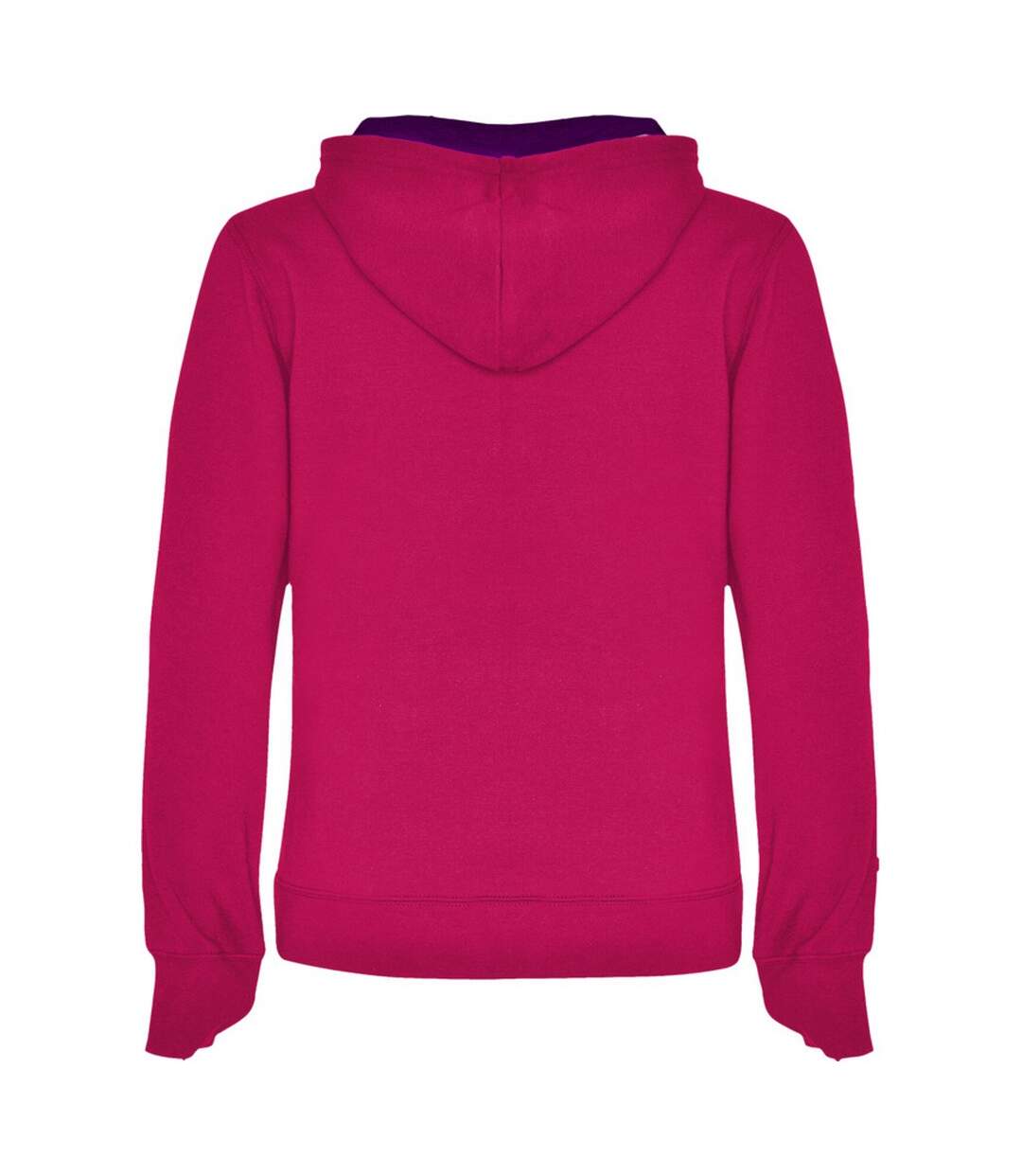 Sweat à capuche urban femme rouge vif / violet Roly-2