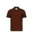 Mens Herringbone Cotton Polo Shirt Chocolate Jack Wills-1