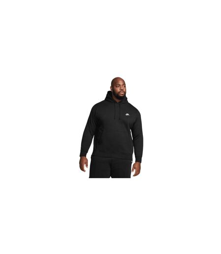 Sweat À Capuche Sportswear Club Adulte Noir Blanc Nike