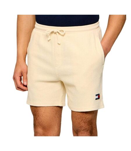 Short beige homme tommy hilfiger washed waffle