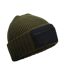 Bonnet Vert Kaki Noir Beechfield-2