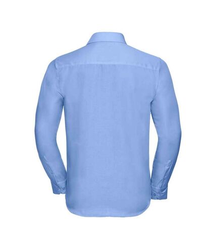 Russell Mens Ultimate Non-Iron Tailored Long-Sleeved Formal Shirt (Bright Sky)