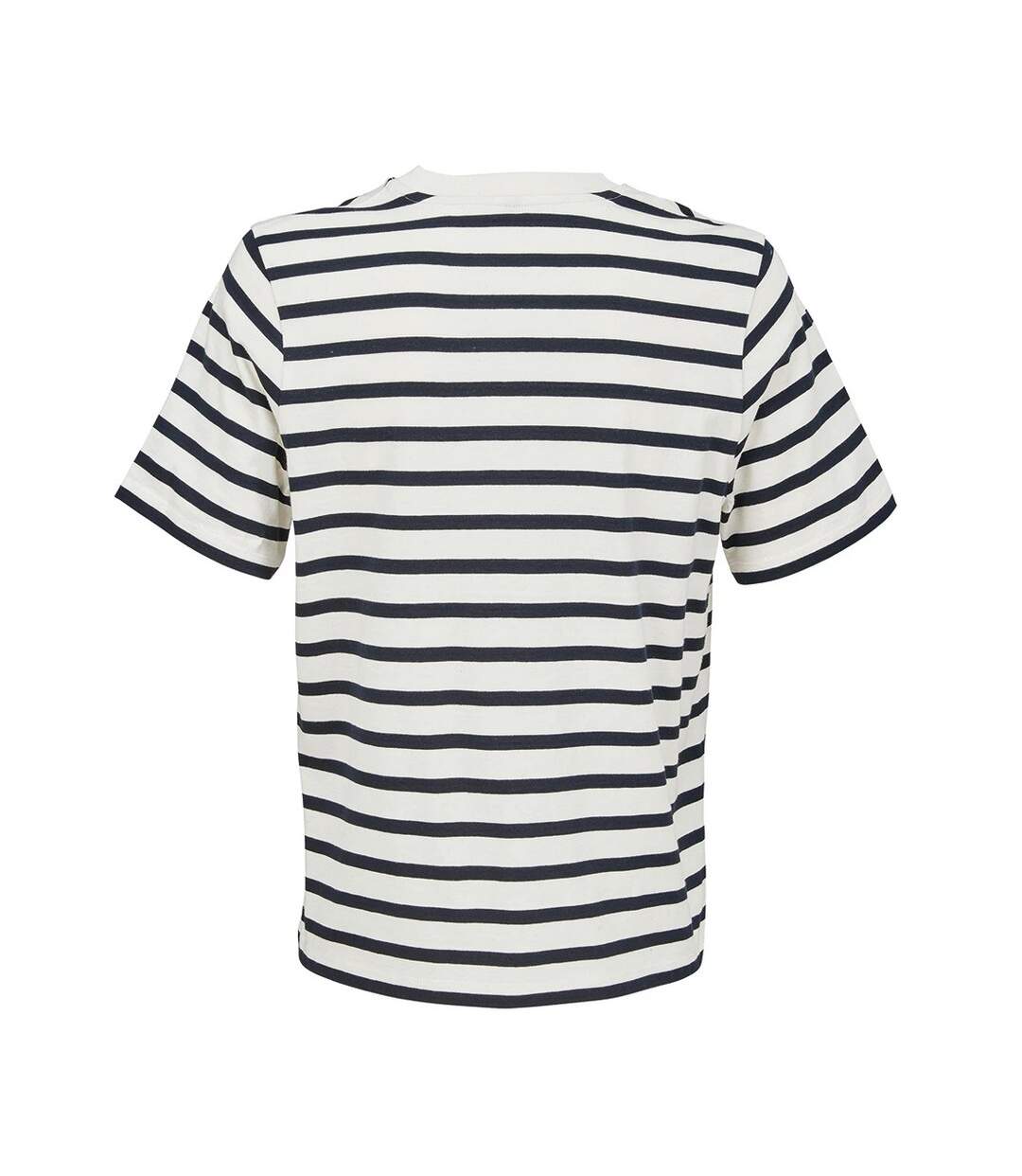 T-shirt Legend Femme Blanc Cassé Bleu Marine SOLS-2