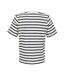 T-shirt Legend Femme Blanc Cassé Bleu Marine SOLS-2