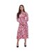 Womens/ladies aloria skimming midi dress pink Ted Baker-3