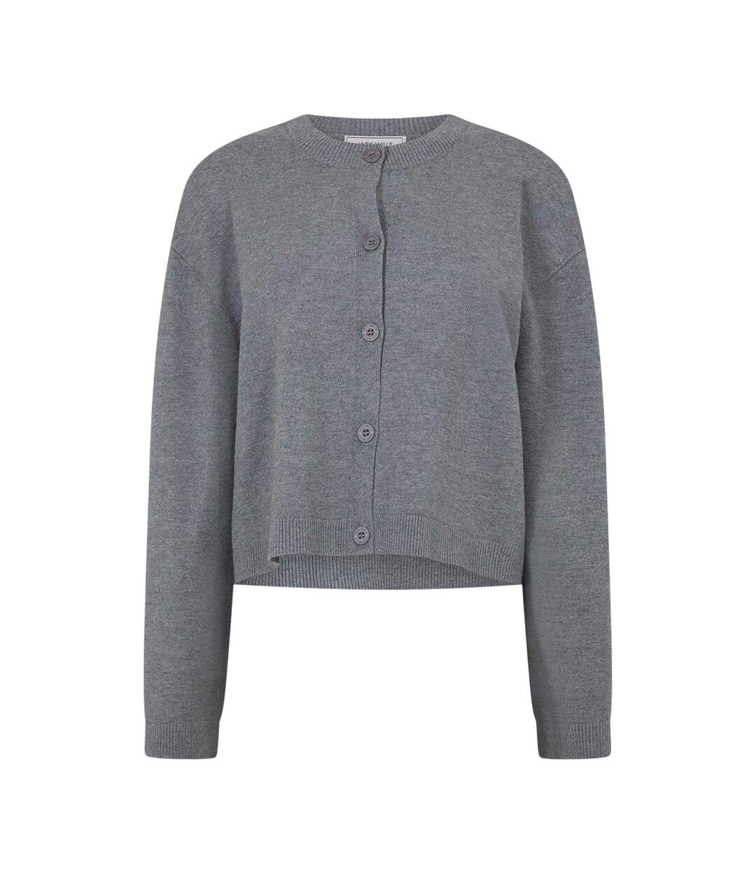 Womens/ladies Drop Shoulder Cardigan Charcoal Jack Wills-1