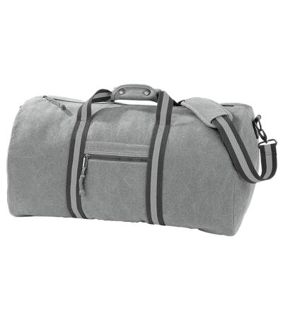 Quadra Vintage Canvas Holdall Duffel Bag - 45 liters (Vintage Light Gray) (One Size) - UTBC767