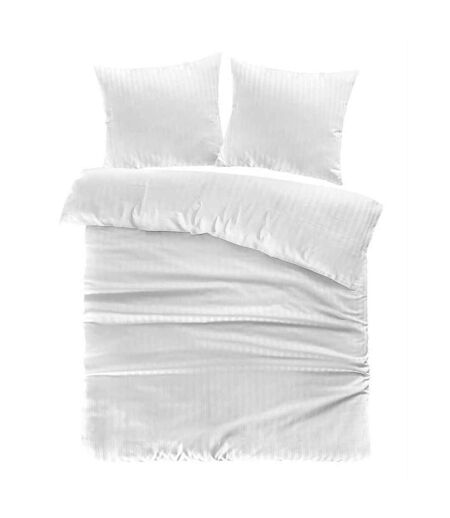 Parure de Lit 3 Pièces Valerina 240x220cm Blanc