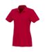 Elevate Womens/Ladies Helios Short Sleeve Polo Shirt (Red)
