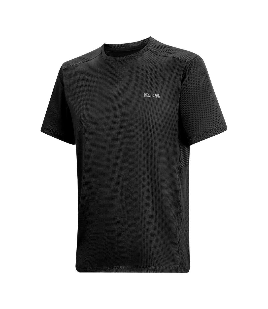 T-shirt Virda Homme Gris Clair Noir Regatta-4