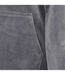 Womens/ladies Velour Tracksuit Set Grey Miso-3