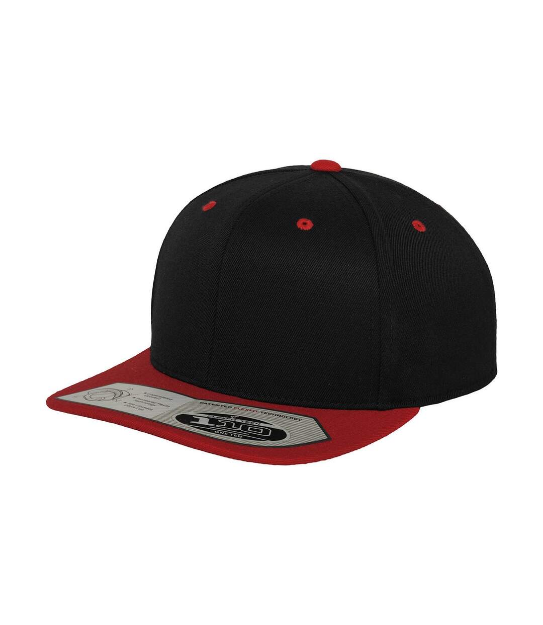 Snapback Fitted Baseball Cap Black Red Flexfit-1