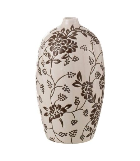 Vase Déco en Porcelaine Zen 24cm Noir & Blanc