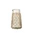 Carafe Design Tricot 20cm Transparent & Naturel-1