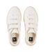 Womens/ladies Recife Leather Touch Fastening Court Trainers White Natural Veja-4