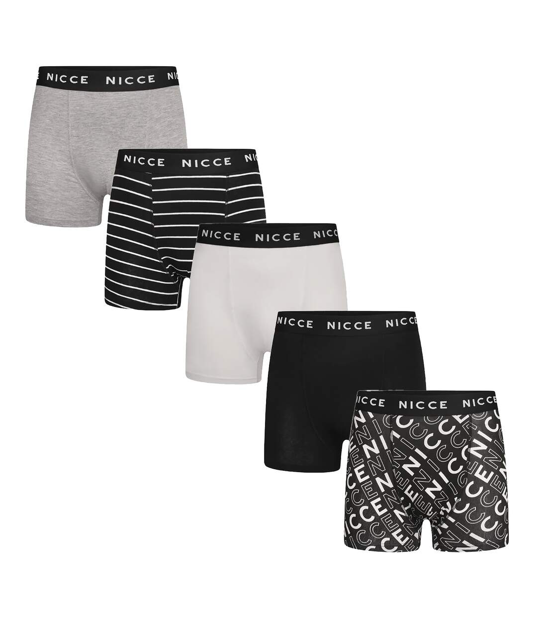 Nicce - Lot de 5 Boxers Homme TALOX | Sous-vêtement Coton Doux et Respirant-1